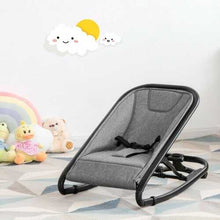 2-in-1 Adjustable Baby Bouncer and Rocker-Gray - Color: Gray