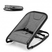 2-in-1 Adjustable Baby Bouncer and Rocker-Gray - Color: Gray