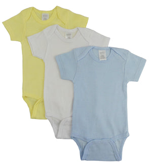 Blue,Yellow,White Pastel Boys' Short Sleeve Variety Pack