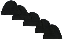 Black Baby Cap (pack Of 5)