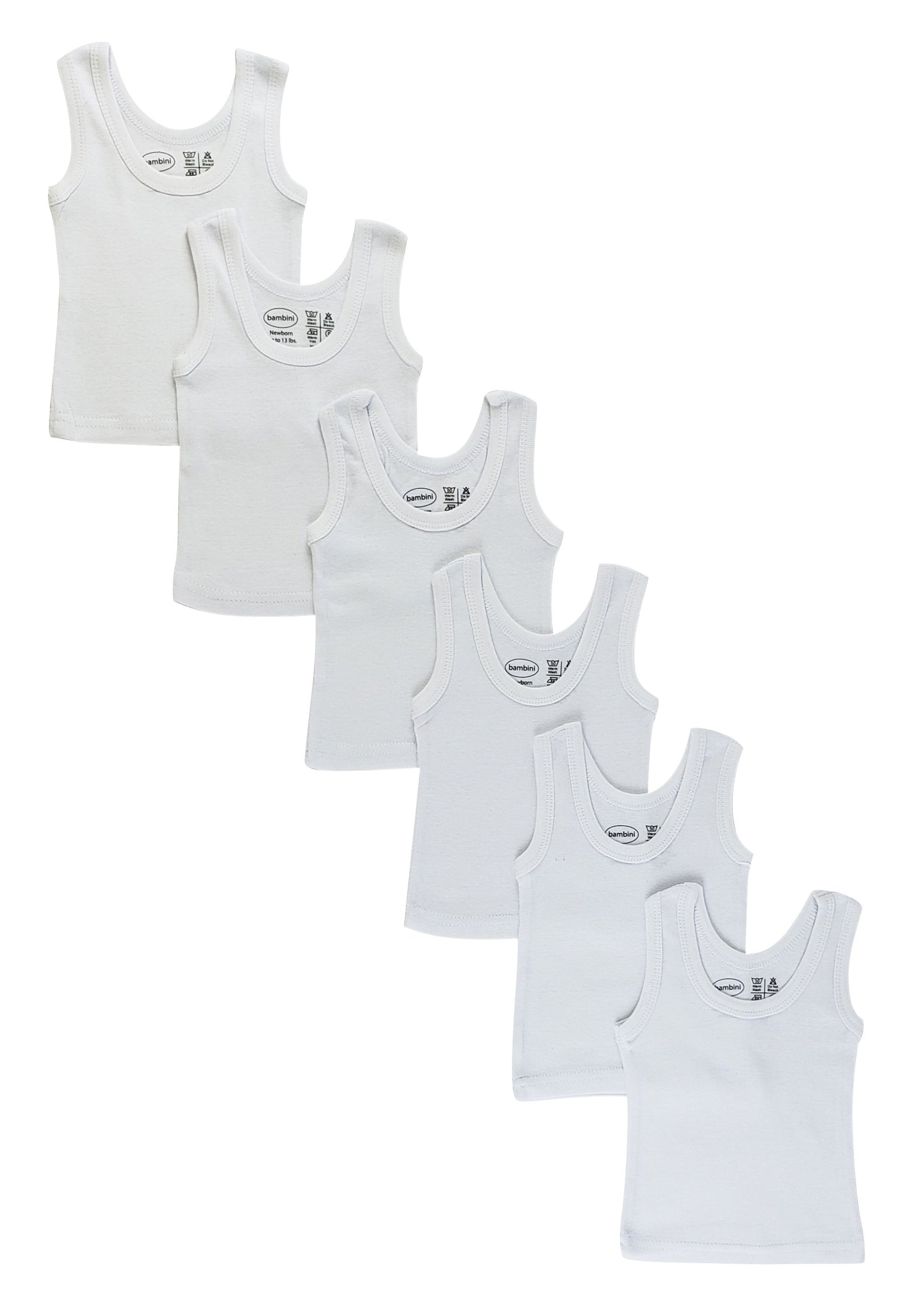 White Tank Top 6 Pack