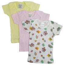 Pink,White,Print Girls Printed Short Sleeve Variety Pack