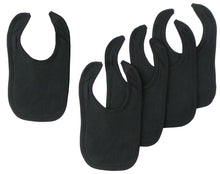 Black Interlock Bib (pack Of 5)