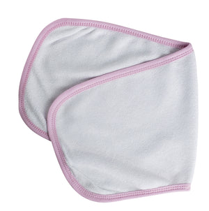 Pink Trim Terry Burpcloth