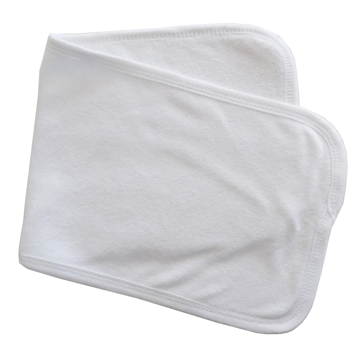 White Trim Terry Burpcloth