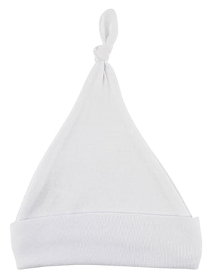 White Knotted Baby Cap