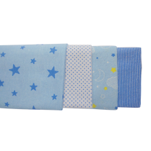 Blue Four Pack Receiving Blanket