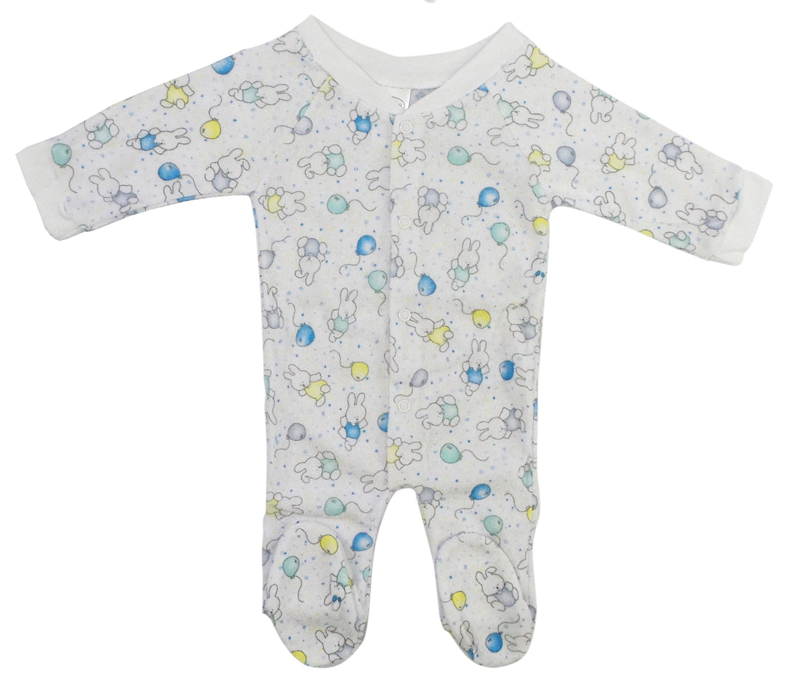 White One Pack Terry Sleep & Play