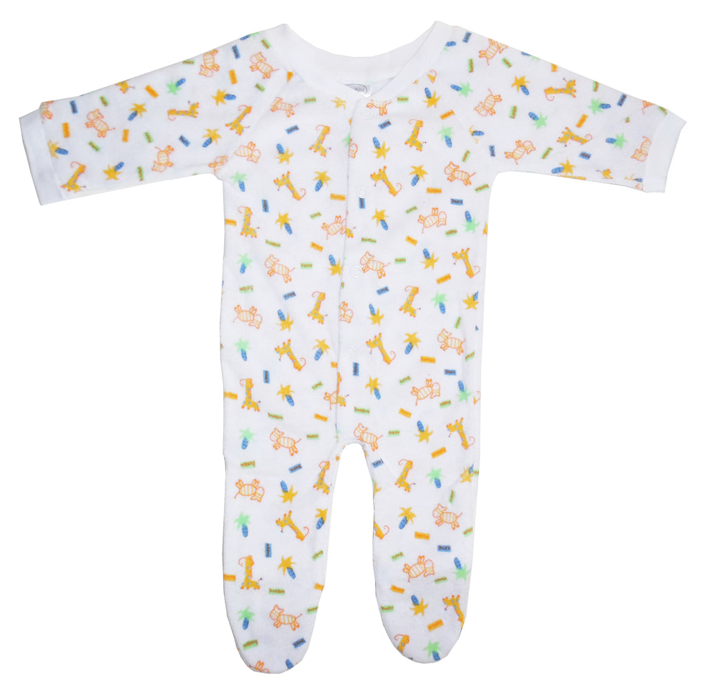 White One Pack Terry Sleep & Play