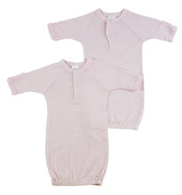 Pink Preemie Solid Gown - 2 Pack