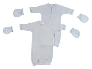 Preemie Boys Gowns And Mittens