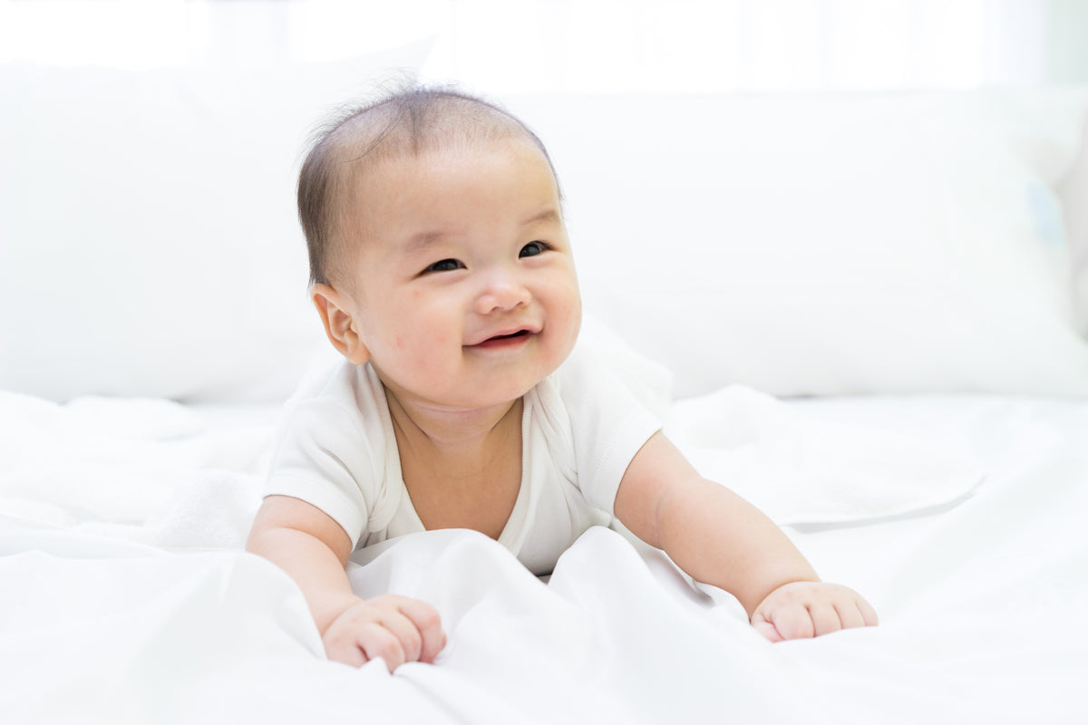 White,Blue Infant Long Sleeve Onezies And Track Sweatpants