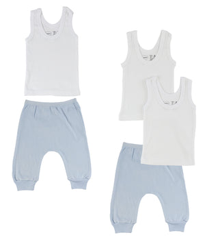 Blue Infant Tank Tops And Joggers