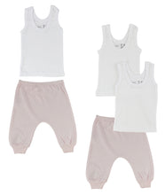 Pink Infant Tank Tops And Joggers