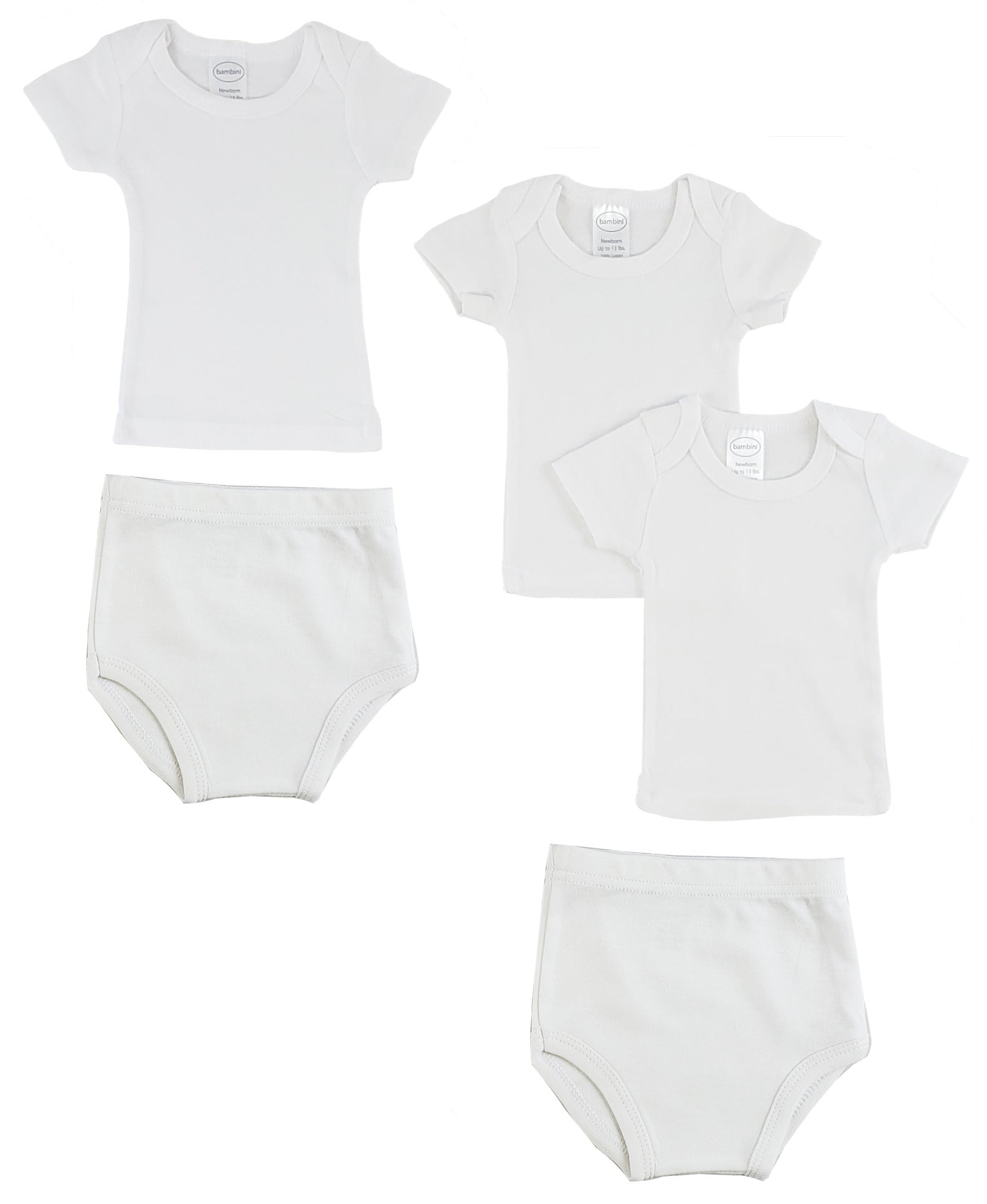 IWhite nfant T-shirts And Training Pants