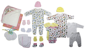 Newborn Baby Girl 19 Pc Baby Shower Gift Set