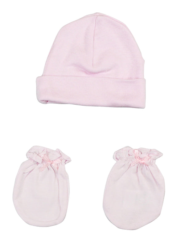 Girls' Cap And Mittens 2 Piece Set