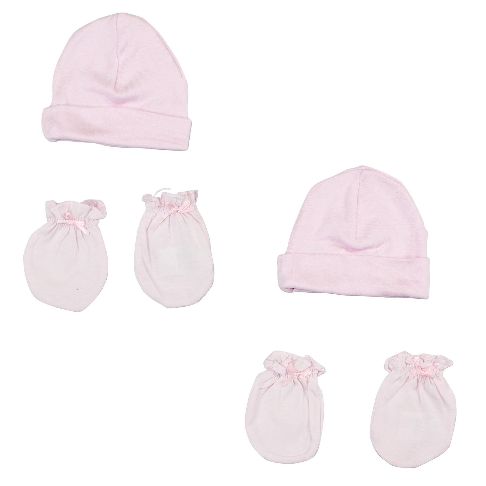 Girls' Cap And Mittens 4 Piece Set