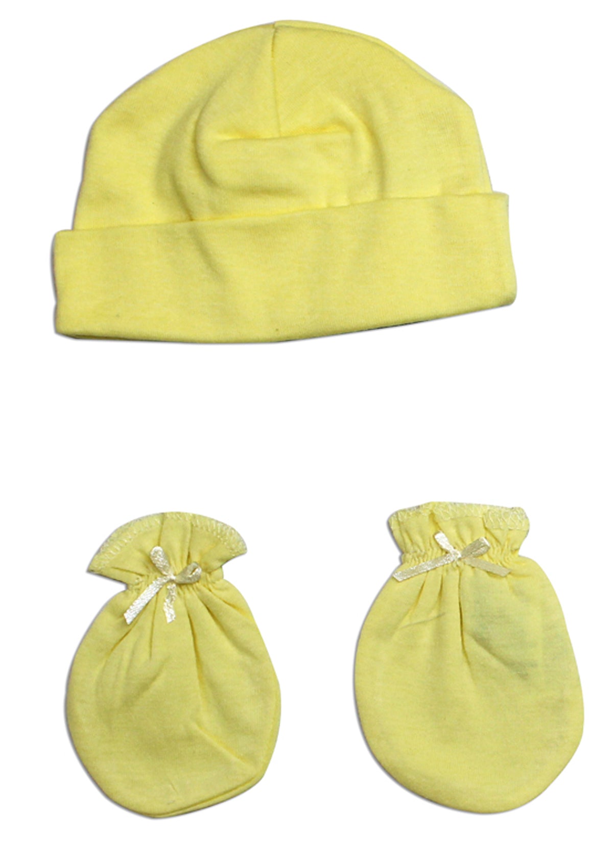 Neutral Baby Cap And Mittens 2 Piece Set