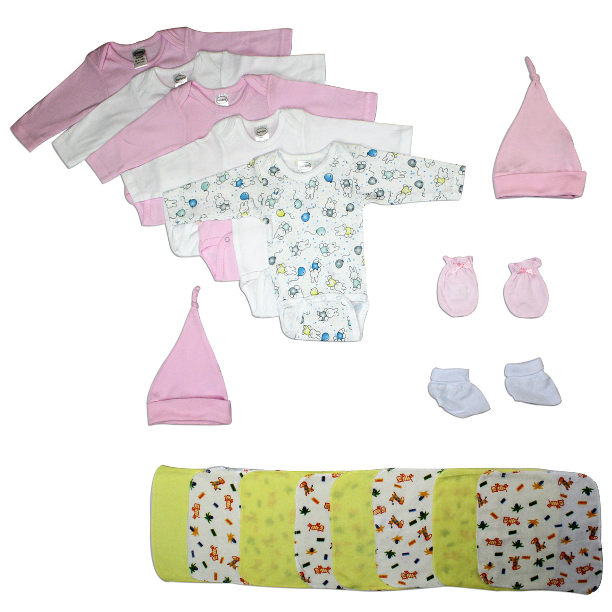 Newborn Baby Girl 17 Pc Baby Shower Gift Set