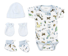 Newborn Baby Boys 4 Pc Baby Shower Gift Set