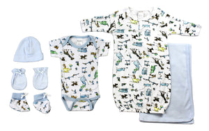 Newborn Baby Boys 6 Pc Baby Shower Gift Set