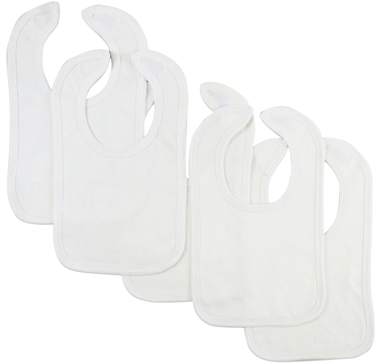 Navy Baby Bibs (pack Of 5)