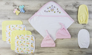 Hooded Towel, Bath Mittens, Hats And Wash Coths