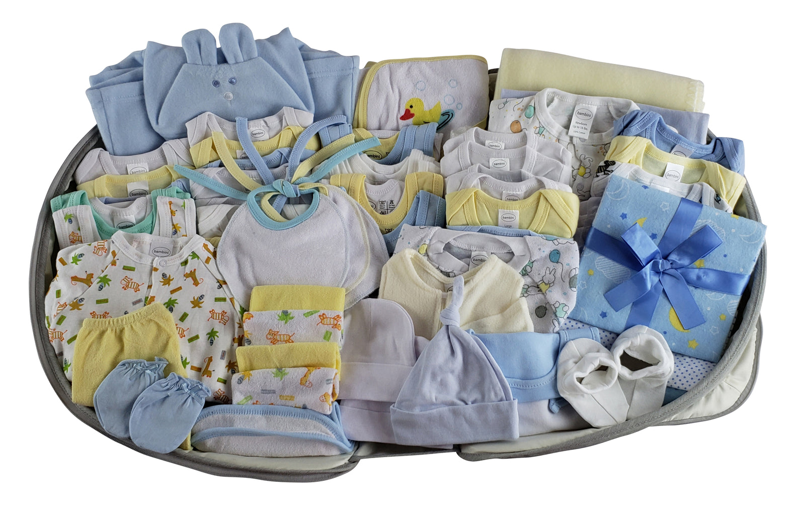 62 pc Baby Clothing Starter Set with Diaper Bag