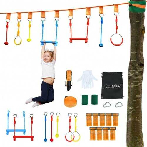 50 Ft Ninja Obstacle Course Line Kit for Kids