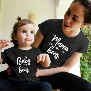 mother and daughter "Mama bear / baby bear" t shirts