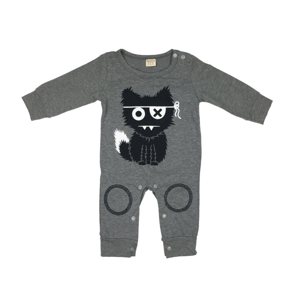 fashion long-sleeved romper baby boy