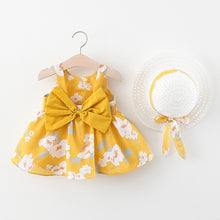 Summer Baby Girls Dresses with matching hats