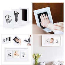 Footprint + Handprint Imprint Kit Baby Ink Pad Storage Memento Kit