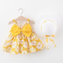 Summer Baby Girls Dresses with matching hats