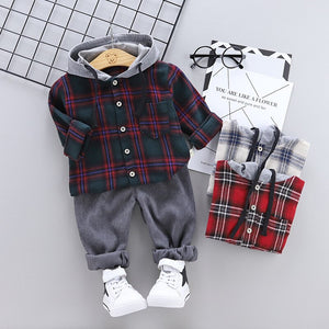 Baby Boys Hooded Tracksuit Tops Pants 2pcs