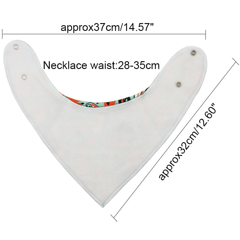 Triangle scarf Cotton Cartoon Baby Bibs