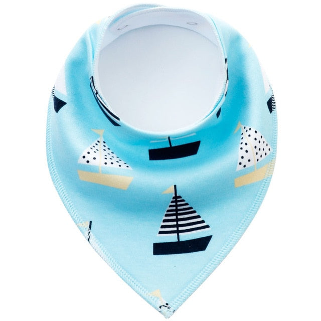 Triangle scarf Cotton Cartoon Baby Bibs