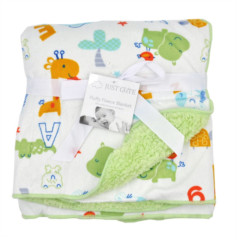 Just Cute Warm Fleece Baby Blankets