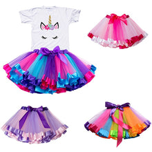 Baby Girls Fashion Unicorn Tees & Princess Skirt