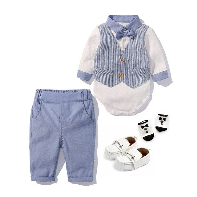 High quality baby boys outfits & set gentleman gentleman suit