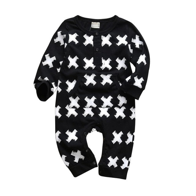 Baby Unisex fashion Cotton  Long Sleeve Romper