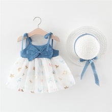 Summer Baby Girls Dresses with matching hats