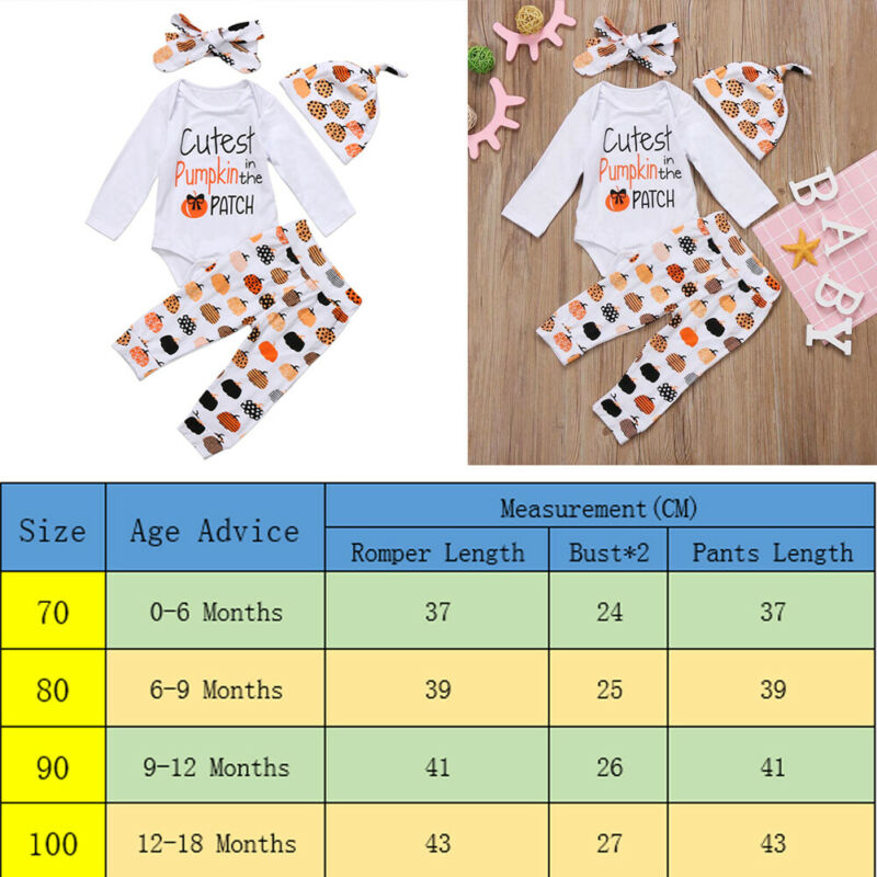 My First Halloween Newborn Baby Boy Girl Outfit Set