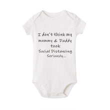 Social Distancing Baby Announcement Onesie