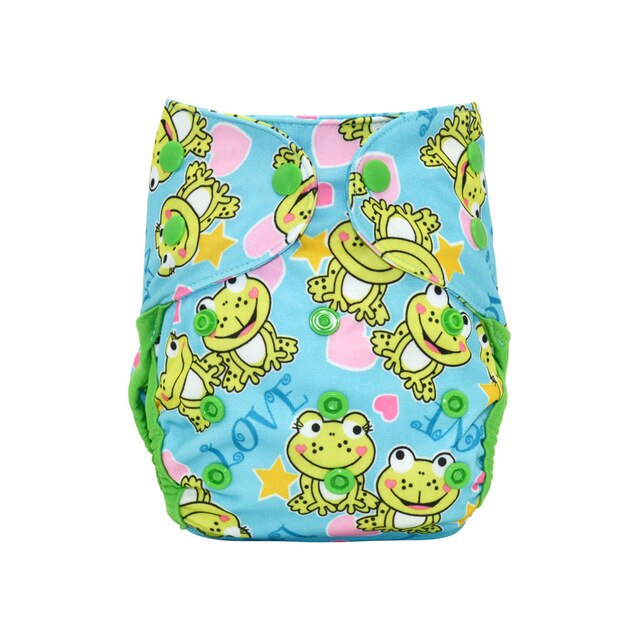 Happy Flute NB/S Cloth Diaper Cover,  With Double Gussets,Fits 3-6months Baby,Without Insert