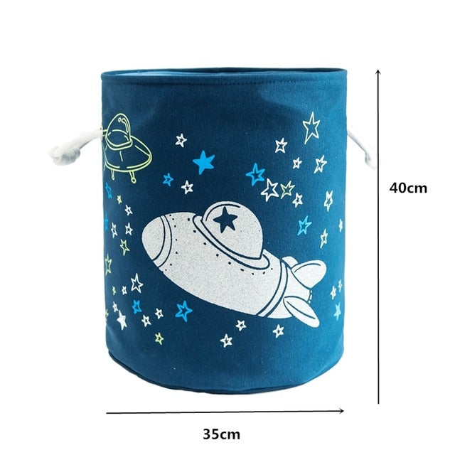 Cartoon Foldable Laundry Basket Toys Storage Organizer