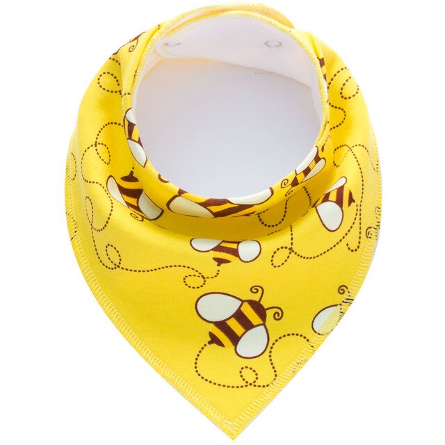 Triangle scarf Cotton Cartoon Baby Bibs