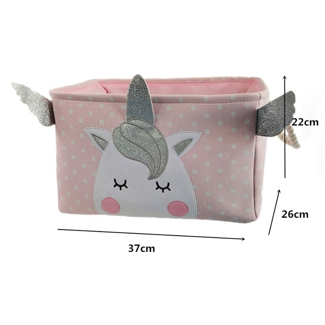 Cartoon Foldable Laundry Basket Toys Storage Organizer