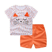 Children Cartoon Summer Boys Clothing Set for boys and girls